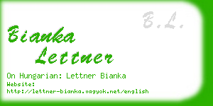 bianka lettner business card